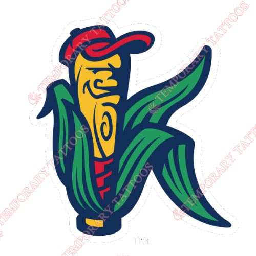 Cedar Rapids Kernels Customize Temporary Tattoos Stickers NO.8079